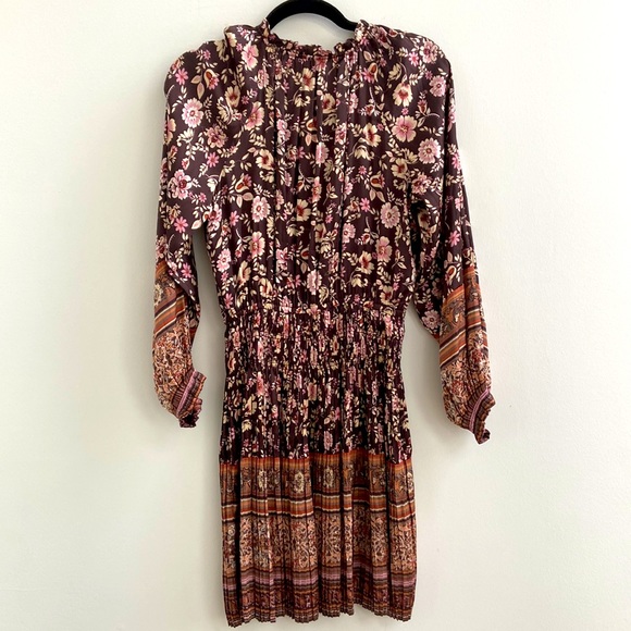 NWT Current Air for Anthropologie Boho Mini Floral Dress - Picture 4 of 8